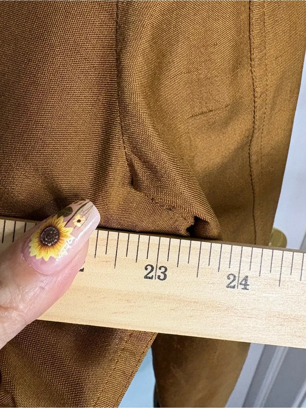 J. Jill Silk Button Front Jacket Bronze XL Pockets Mid-Length Vintage Lagenlook - Picture 9 of 10